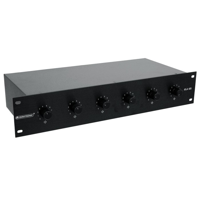 Omnitronic - PA 6-Zone Stereo Vol-Cont20W bk