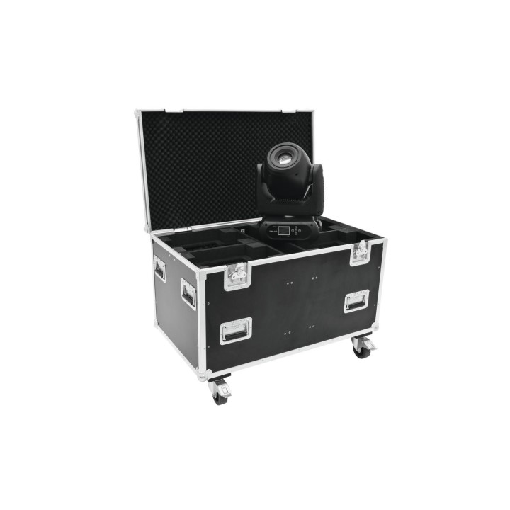 Roadinger - Flightcase 4x DMH-90/150/DMB-160/PLB-230