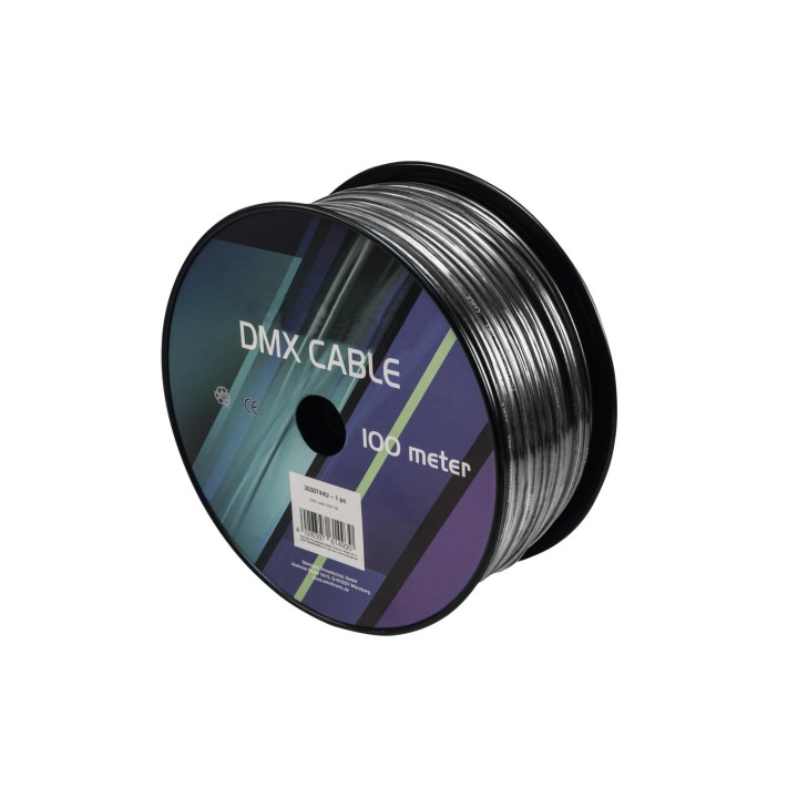 Eurolite - DMX cable 2x0.22 100m bk