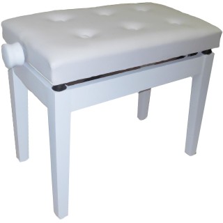 Oqan - PIANO BENCH BGM WHITE-WHITE