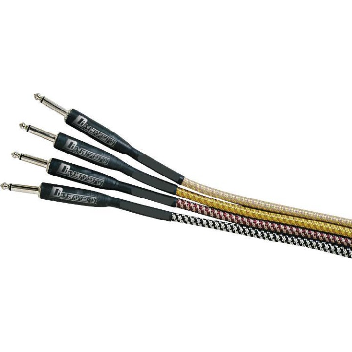 Dimavery - Instrument-cable, 3m, bk/sil