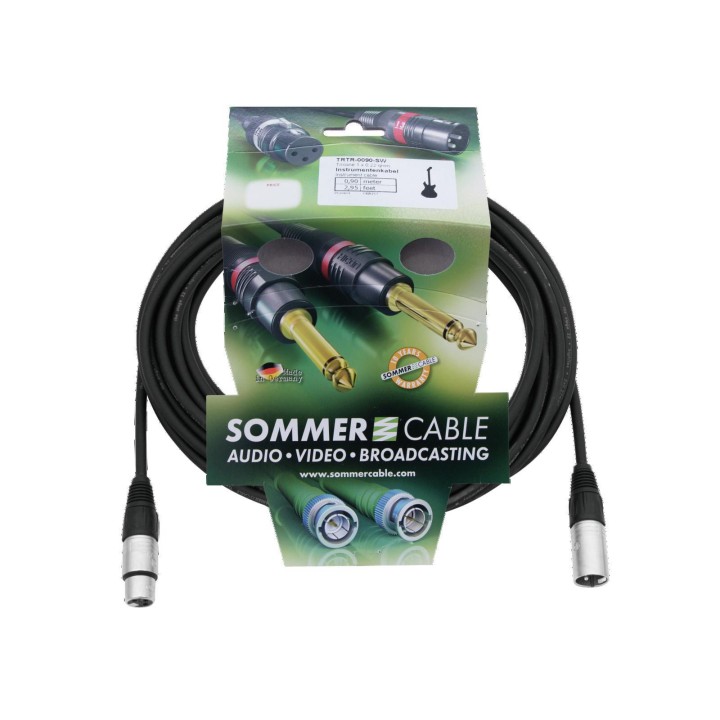 Sommer Cable - XLR cable 3pin 20m bk Neutrik