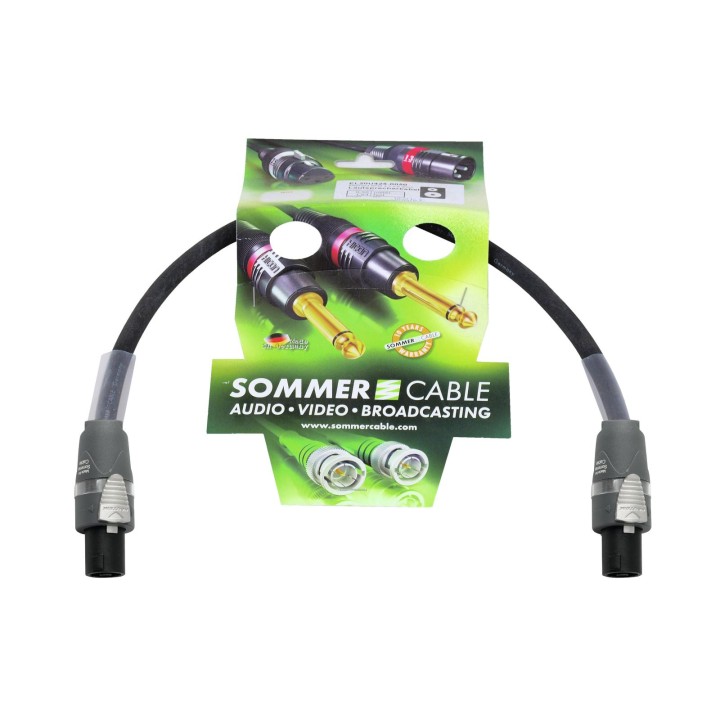 Sommer Cable - Speaker cable Speakon 4x2.5 0.5m bk