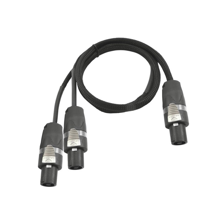 Sommer Cable - Adaptercable Speakon/2xSpeakon 1m bk