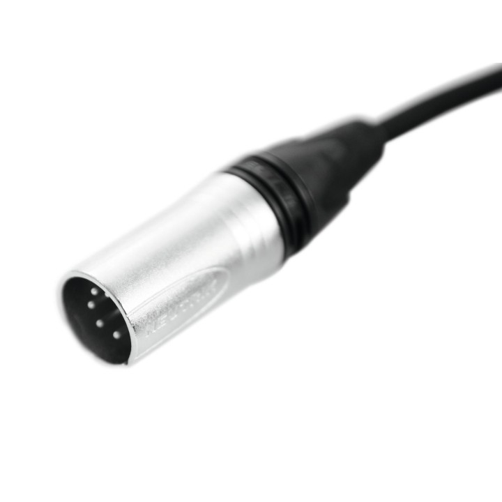 PSSO - DMX cable XLR 5pin 1m bk Neutrik