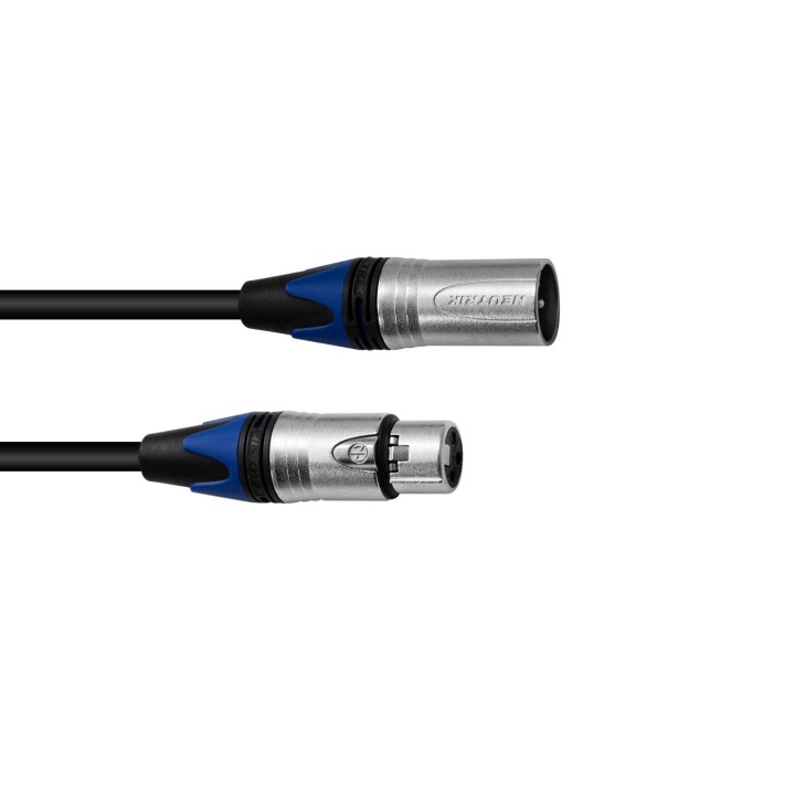 PSSO - XLR cable COL 3pin 5m bk Neutrik