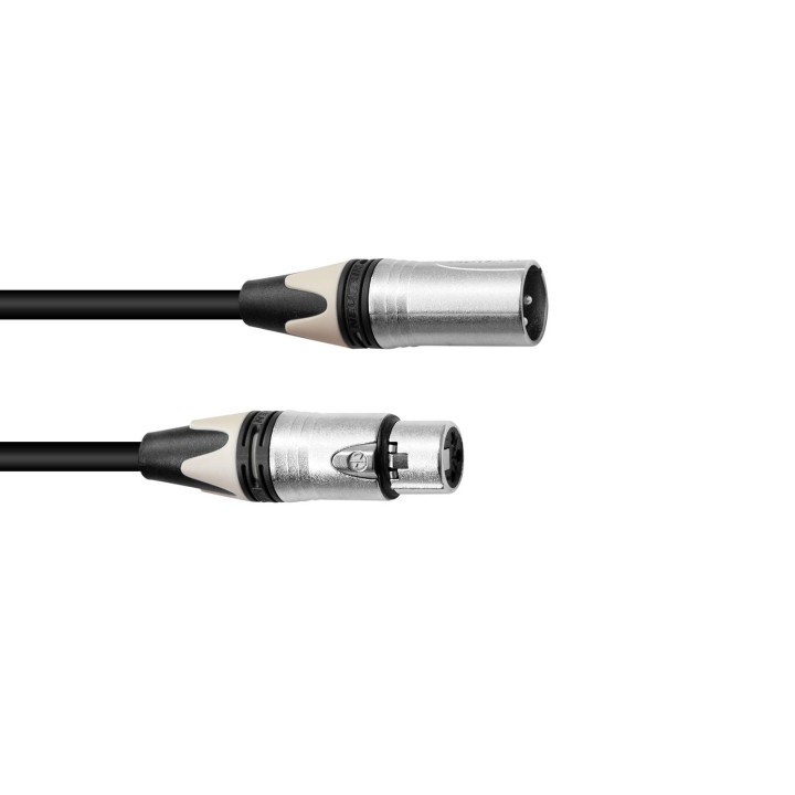 PSSO - XLR cable COL 3pin 15m bk Neutrik
