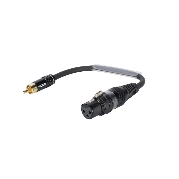 Sommer Cable - Adaptercable XLR(F)/RCA(M) 0.15m bk