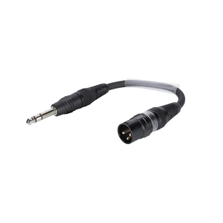 Sommer Cable - Adaptercable XLR(M)/Jack stereo 0.15m bk