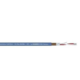 Sommer Cable - DMX cable 2x0.22 100m bk SC-Semicolon