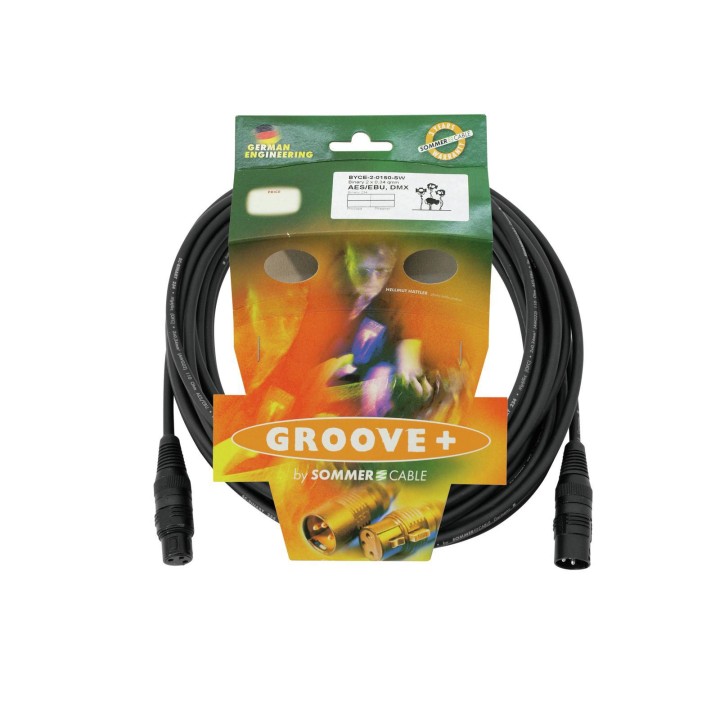 Sommer Cable - DMX cable XLR 3pin 20m bk Hicon