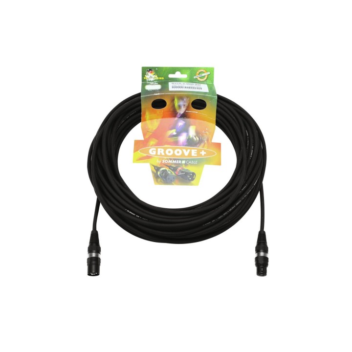 Sommer Cable - DMX cable XLR 3pin 25m bk Hicon