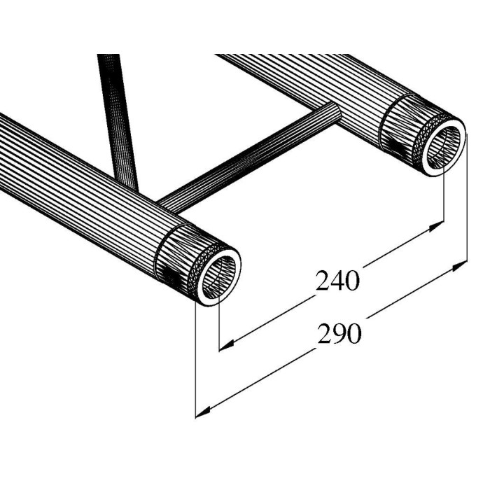 Alutruss - BILOCK BQ2-4000 2-way Cross Beam