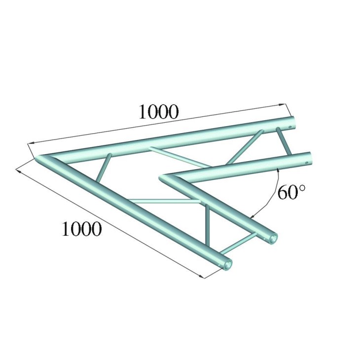 Alutruss - BILOCK BQ2-PAC20H 2-way Corner