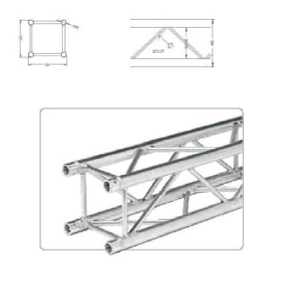 Work - wcx-40/200 - 4 Points Aluminium Truss 40 x 40 cm | Z-Bombilla