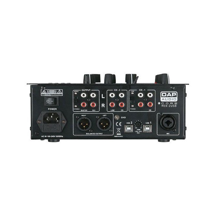 Dap Audio - CORE MIX-2 USB - Mixer a 2 Canali | Z-Bombilla