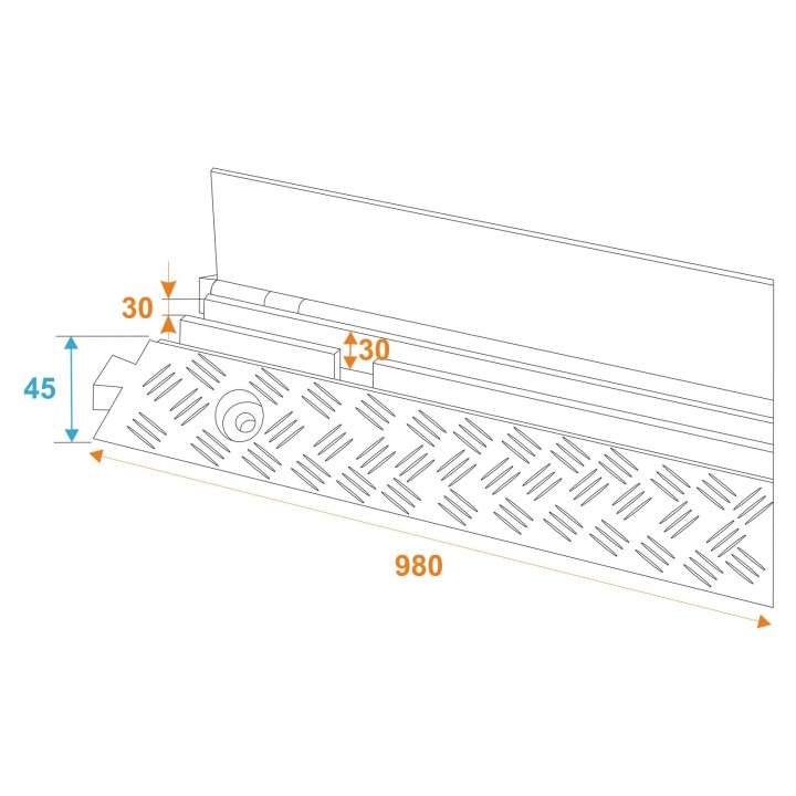 Eurolite - KB-2 Cablebrigde 2 Channels 1010x240x45mm