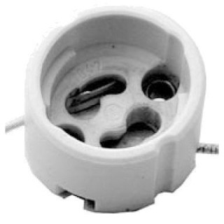 Z-B - PORTALAMPARAS DICRO 50W/220V GZ10 / GU10 CON CABLE - Lamp Holder | Z-Bombilla