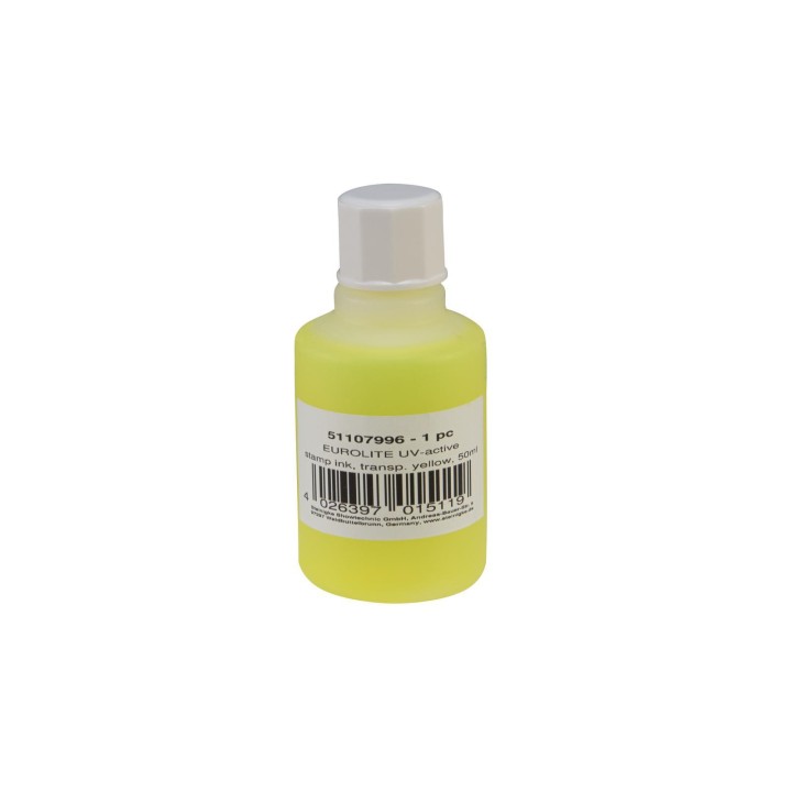 Eurolite - UV-active Stamp Ink, transparent yellow, 50ml
