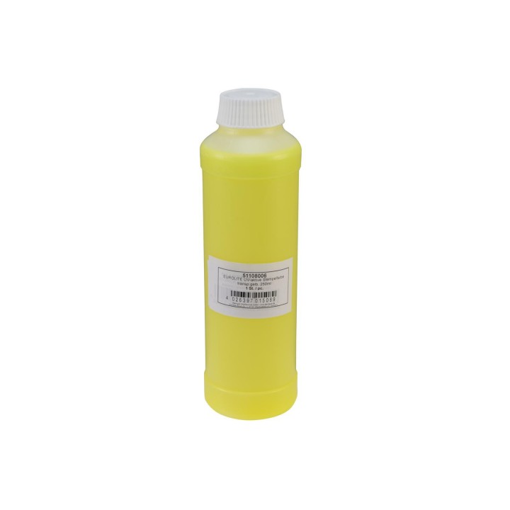 Eurolite - UV-active Stamp Ink, transparent yellow, 250ml