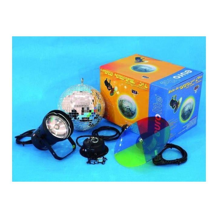 Eurolite - Set bola de espejos 20cm - Mirrorball Set | Z-Bombilla