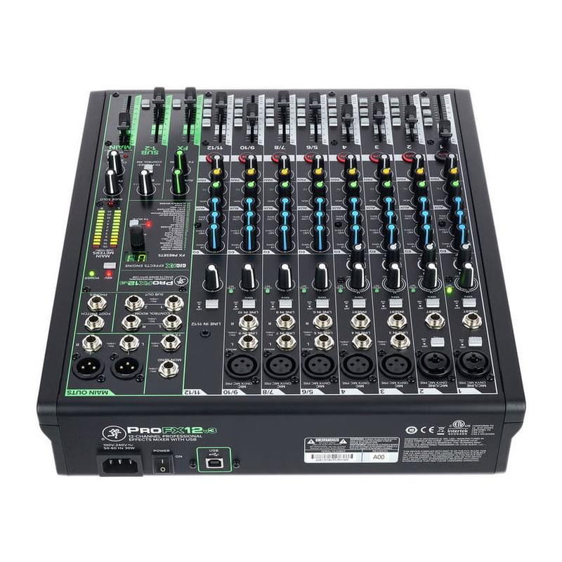 Mackie Table de mixage 12 voies + effets PROFX12V3 