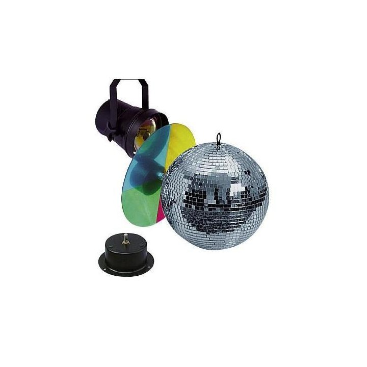 Showtec - Set Bola de espejos 30cm + Accesorios - Mirrorball Set | Z-Bombilla