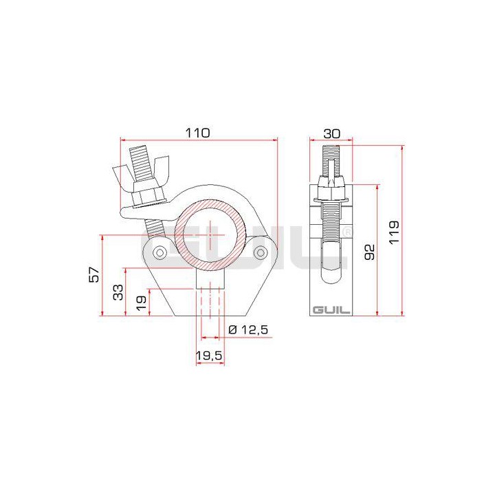 Guil - ABZ-30 - Accessoris per Truss | Z-Bombilla