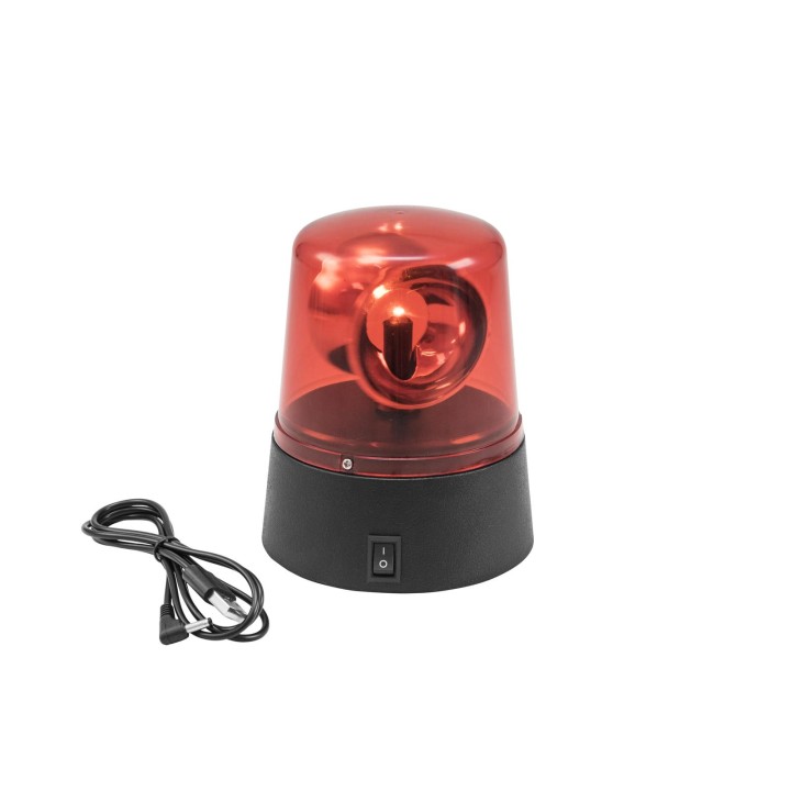 Eurolite - LED Mini Police Beacon red USB/Battery