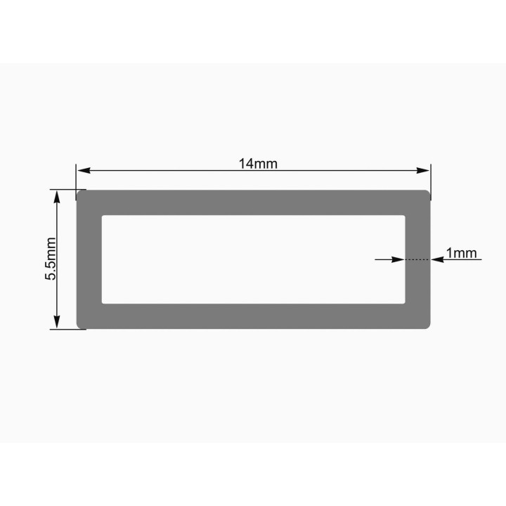 Eurolite - Tubing 14x5.5mm clear LED Strip 2m