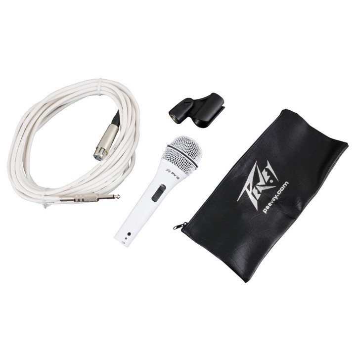 Peavy - PV®I 2W WHITE MICROPHONE – 1/4” CABLE