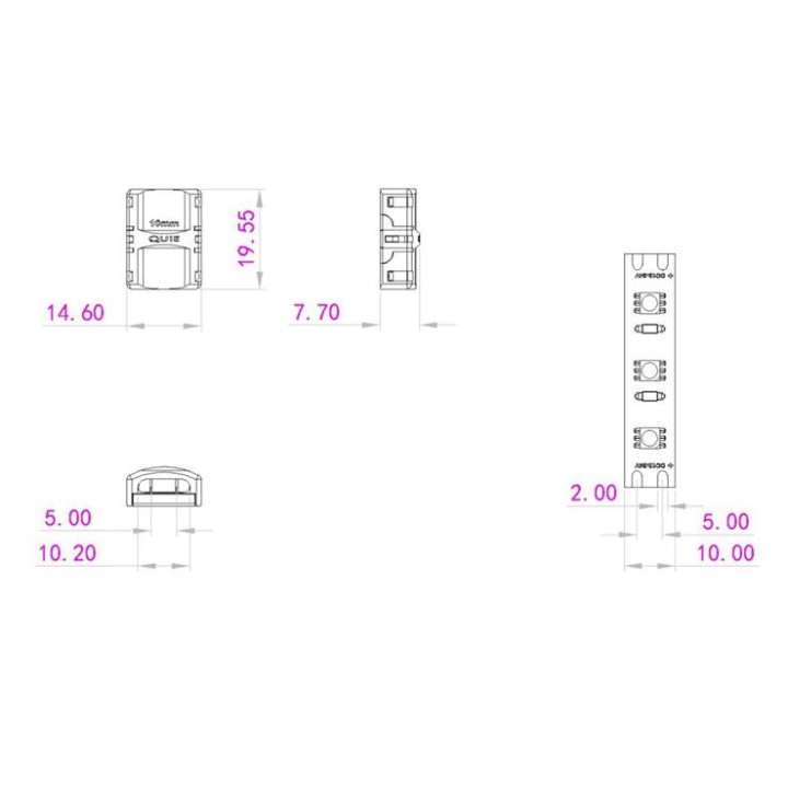 Eurolite - LED Strip Connector 2Pin 10mm