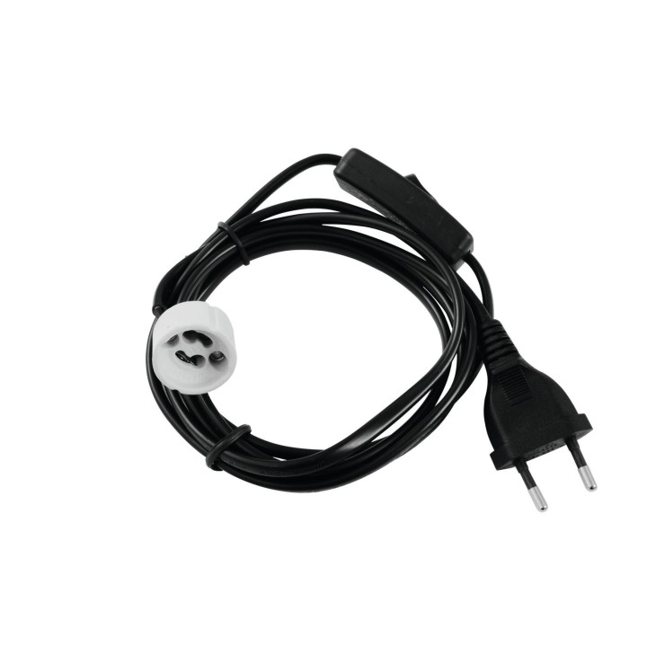 Eurolite - GU-10 Socket Power Cable, Plug, Switch