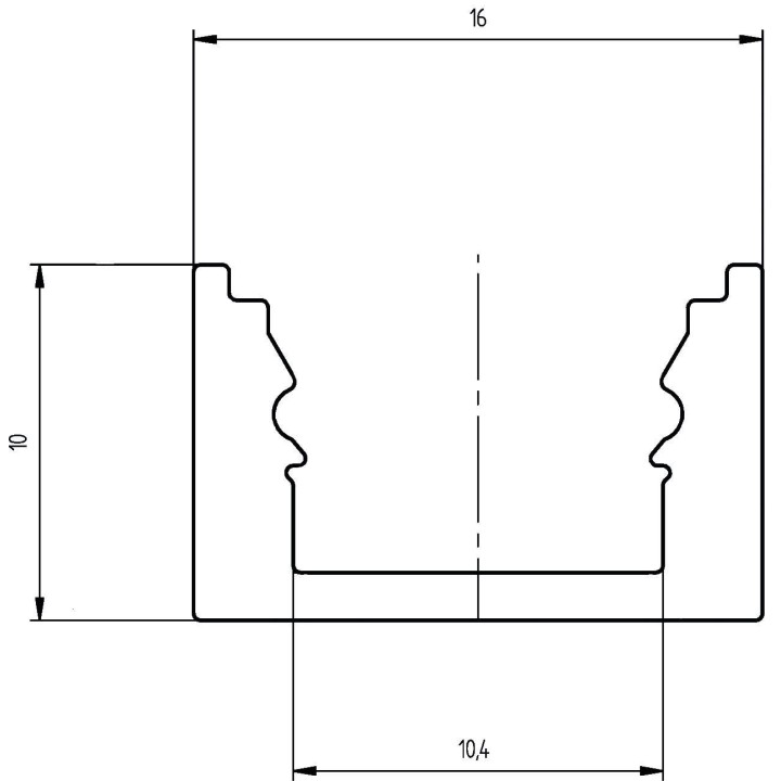Eurolite - U-profile for LED Strip silver 2m