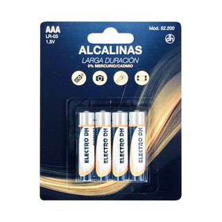 DH - Pila alcalina (AAA). Blister 4u