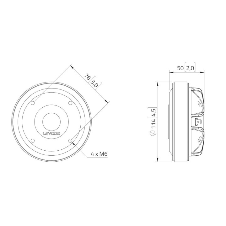 Lavoce - DF10.172M 1" Compression Driver Ferrite Magnet