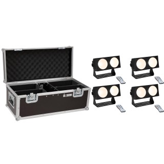 Eurolite - Set 4x LED CBB-2 COB WW Bar + Case