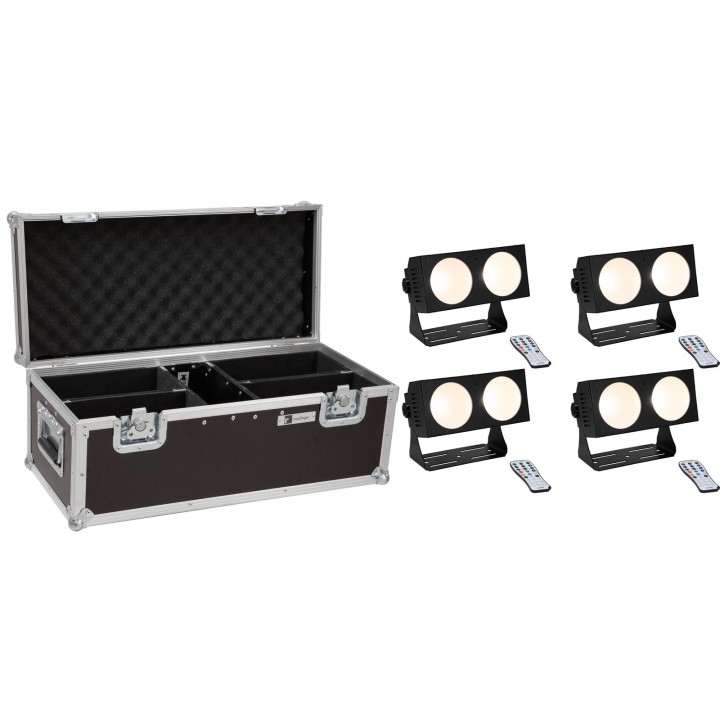 Eurolite - Set 4x LED CBB-2 COB WW Bar + Case