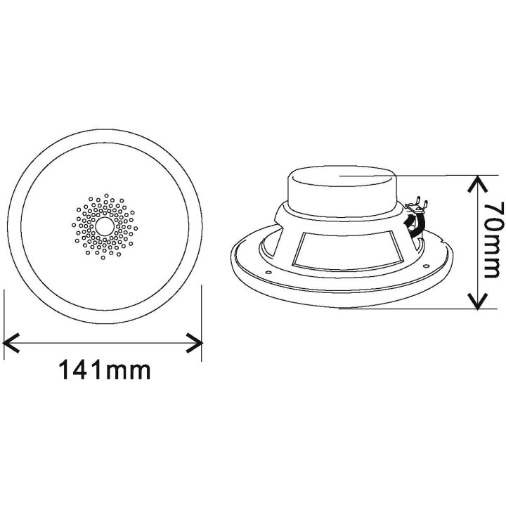Omnitronic - WF-4 Flush-Mount Speaker