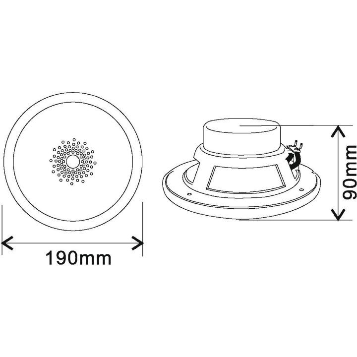 Omnitronic - WF-6 Flush-Mount Speaker