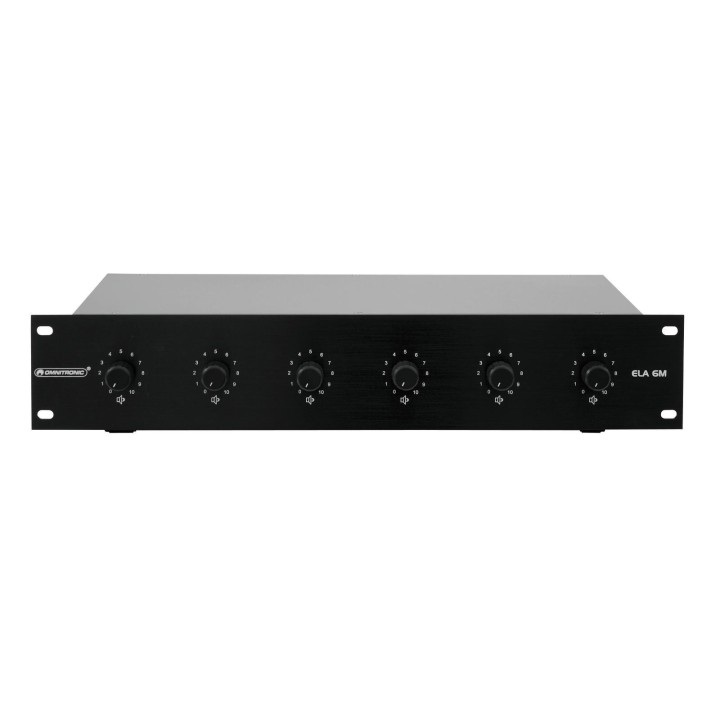 Omnitronic - PA 6-Zone Mono Vol Contr 10W bk
