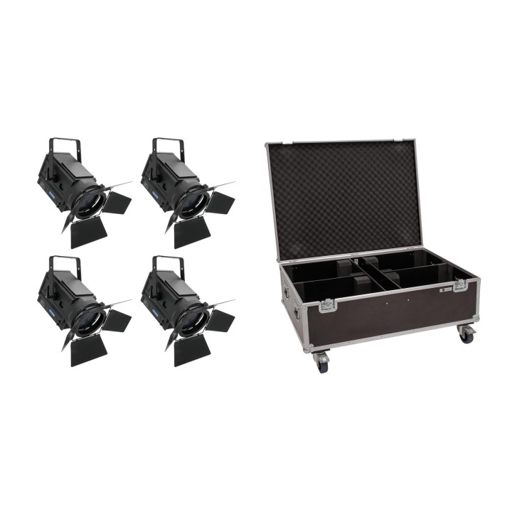 Eurolite - Set 4x LED THA-150F + Case
