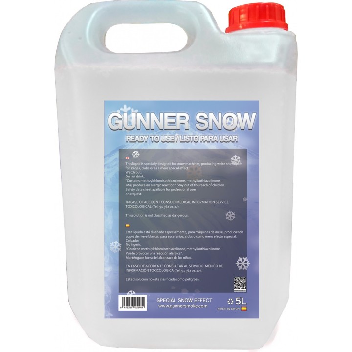 Gunner Smoke - Nieve 5L Listo para Usar - Màquina de neu | Z-Bombilla