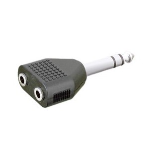 Z-B - Jack stereo 6.35 - 2Jack stereo 3.5 - Adattatore Audio Economic | Z-Bombilla