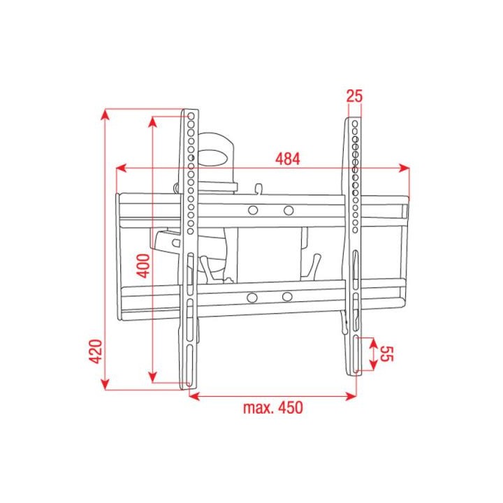 DMT - PLB-4 Adjustable bracket - Suporte para LCD Plasma | Z-Bombilla