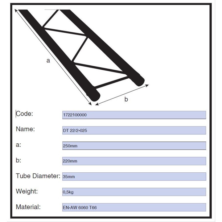 Duratruss - DT 22/2-025