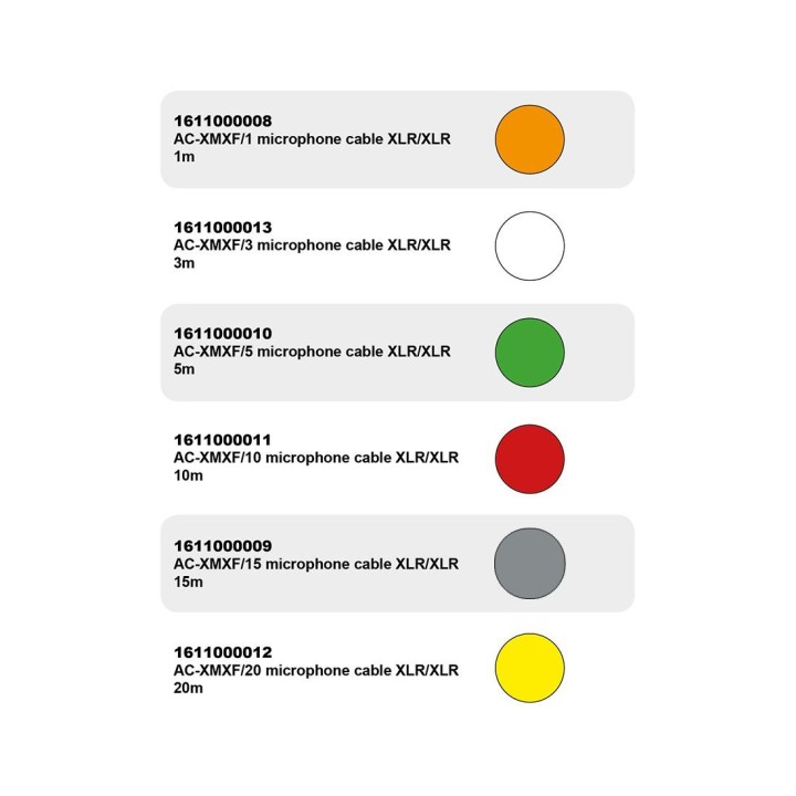 Accu-cable - AC-XMXF/5 microphone cable XLR/XLR 5m
