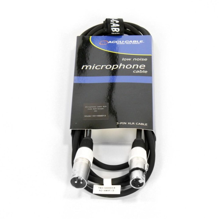 Accu-cable - AC-XMXF/3 microphone cable XLR/XLR 3m