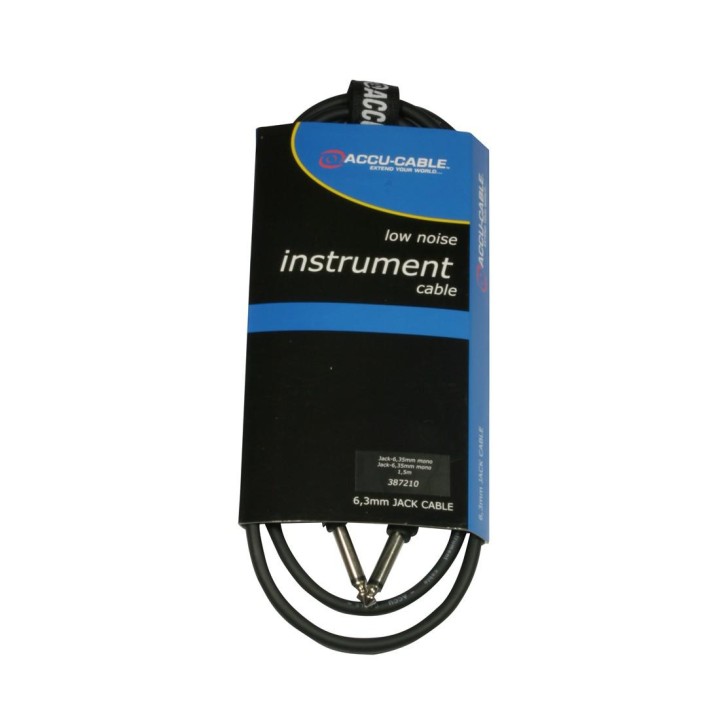 Accu-cable - AC-J6M/1,5 Jack cable 6,3mm mono 1,5m