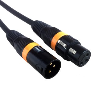 Accu-cable - AC-DMX3/1,5 3 p. XLRm/3 p. XLRf 1,5m DMX